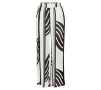 S.OLIVER Palazzohose Damen creme-schwarz bedruckt Gr.44