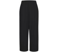 Palazzohose S.OLIVER, Damen, Gr. 34, N-Gr, schwarz, Cru00eape, Obermaterial: 100% Viskose, unifarben, modisch, figurumspielend bodenlang, Hosen, mit breitem Gummizug und Taschen, luftige Stoffhose (86