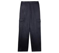 s.Oliver Red Label - Wide-Leg-Hose aus Satin schwarz - Gr. - 36