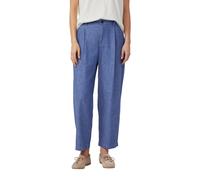 s.Oliver Leinenmix-Hose mit Elastikbund und Barrel Leg
