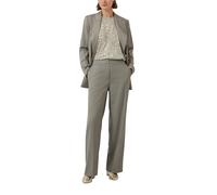 s.Oliver Hose Elegante Stoffhose mit weitem Bein und Glitzergarn Grau 42/REG