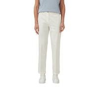 Chinohose mit Turn-up aus Baumwollsatin 44 creme 2177527.0200.44