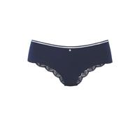 Panty S.OLIVER "Pauline", Damen, Gr. 40/42, blau (dunkelblau), Spitze, Obermaterial: 81% Polyamid, 19% Elasthan, Unterhosen Panty, aus feiner Spitze und weichem Microtouch-Material (57165321-40) dunke