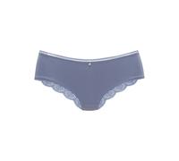 Panty S.OLIVER "Pauline", Damen, Gr. 40/42, blau (jeansblau), Spitze, Microtouch, Obermaterial: 81% Polyamid, 19% Elasthan, Unterhosen, aus feiner Spitze und weichem Microtouch-Material (16263458-40) 