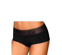 Panty S.OLIVER, Damen, Gr. 36/38, rot (rot, schwarz, weiß), Obermaterial: 95% Baumwolle, 5% Elasthan. Spitze: 86% Polyamid, 14% Elasthan, unifarben, körpernah, Unterhosen Panty, aus elastischer Baumwo