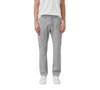 Phoenix: Fein gemusterte Chino mit Elastikbund 33/34 grau 2176093.95K7.33_34