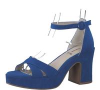 s.Oliver Plateau Sandaletten für Damen, blau, Größe 37 EU