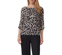 s.Oliver Plissierte Bluse mit All-Over-Print