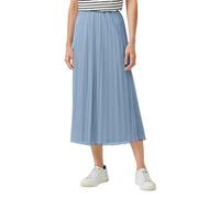 Midirock S.OLIVER BLACK LABEL, Damen, Gr. 40, light blau, Web, Obermaterial: 100% Polyester, unifarben, normal 3/4-Länge, Röcke, mit Falten und Gummibund (74486414-40) light blau