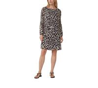 Plissiertes Chiffonkleid mit All-over-Print und Viskosefutter 36 grau 2167247.93A1.36