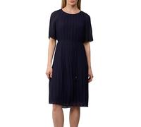 Plissiertes Chiffonkleid mit Bindegürtel 36 blau 2166019.5959.36