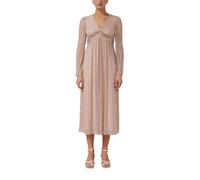 Plissiertes Maxikleid mit Knoten-Detail und Metallic-Effekt 36 pink 2179431.4061.36