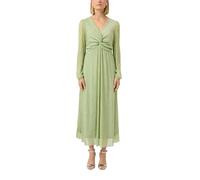 Plissiertes Maxikleid mit V-Ausschnitt und Metallic-Effekt 40 grün 2176517.7014.40