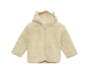 s.Oliver Plüschjacke Kapuze mit Ohren 86 beige