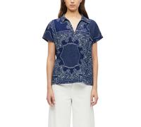 s.Oliver Polo-Shirt Strukturiertes Jersey-Polo Blau Größe 40 2182250.57A1.40