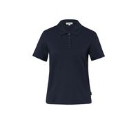 Poloshirt S.OLIVER, Damen, Gr. 44, navy, Piqué, Obermaterial: 95% Baumwolle, 5% Elasthan, unifarben, regular fit normal, ohne Ausschnitt, Shirts, mit Piqué-Struktur (90403913-44) navy