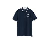 s.Oliver Herren Polo-Shirt - Regular Fit, Baumwoll-Piqué mit Frontprint, strukturiert