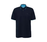 s.Oliver Piqué-Poloshirt Sportives mit Kontrast-Details Blau XXL