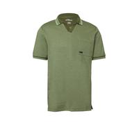 s.Oliver RED LABEL Regular Fit Poloshirt aus reiner Baumwolle Modell 'OPEN COLLAR POLO' in Gruen, Größe M