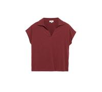 T-Shirt mit Polokragen und überschnittenen Schultern 42 rot 2181043.3903.42