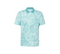 Poloshirt mit All-over-Print und Flammgarnstruktur XXL türkis 2175897.66A3.XXL