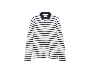 s.Oliver - Polo-Shirt weiß/blau - Gr. - 3XL