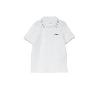 Gemustertes Poloshirt aus Piqué 140 weiß 2175798.0100.140