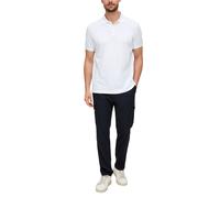 s.Oliver Herren Poloshirt - Basic, Polokragen, Baumwolle, einfarbig Weiß 2XL