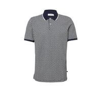Piqué-Poloshirt mit Print und Kontrast-Details XL weiß|blau 2163487.58A0.XL