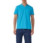 Poloshirt aus Baumwolle mit offenem Kragen 3XL türkis 2174057.6259.3XL