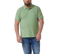 Poloshirt, Herren, Gr. XXL, grün, Piqué, Obermaterial: 100% Baumwolle, S.OLIVER MEN BIG SIZES, unifarben, normal hüftbedeckend, Rundhals, Bündchen, Shirts Poloshirt, Kurzarm-Polo aus Baumwolle - Große