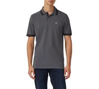 s.Oliver Poloshirt aus Baumwollpiqué mit Kontrast-Details (DE/NL/SE/PL, Alphanumerisch, M, Regular, Regular, grau)