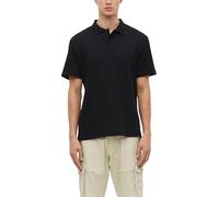 Poloshirt aus Waffelpiqué L schwarz 2178942.9999.L