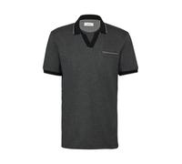 s.Oliver Red Label - Poloshirt aus Bicolour-Piqué grau - Gr. - XXL
