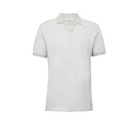 s.Oliver Red Label - Poloshirt aus Bicolour-Piqué weiß - Gr. - XXL