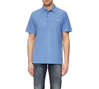 Poloshirt aus zweifarbigem Waffelpiqué mit Brusttasche 3XL blau 2164772.5510.3XL