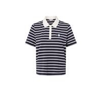 Verkürztes Pique-Poloshirt mit Patch 46 blau 2169290.59G7.46