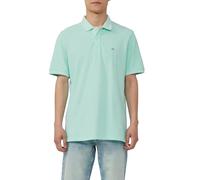 Poloshirt mit kleinem Labelpatch und Flammgarnstruktur XXL grün 2163494.6540.XXL