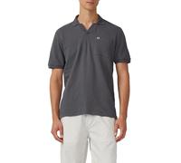 Poloshirt mit Struktur-Streifen und offenem Kragen XXL grau 2169414.9573.XXL