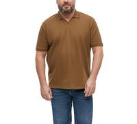 Poloshirt mit Strukturstreifen 4XL braun 2181096.8919.4XL