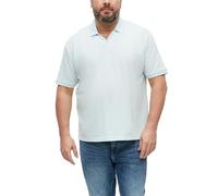 Poloshirt mit Strukturstreifen 4XL blau 2181096.5110.4XL