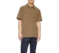 Poloshirt mit Waffelstruktur und Logo-Patch L braun 2166316.8483.L