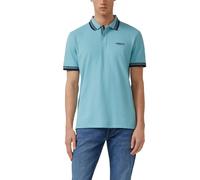 Poloshirt aus Piqué mit Kontrast-Details 3XL türkis 2172373.66D1.3XL