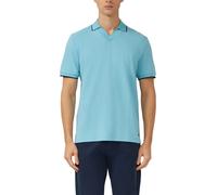 Poloshirt aus Flammgarn-Piqué mit Kontrastabschlüssen L türkis 2176185.6603.L