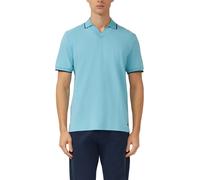 Poloshirt aus Flammgarn-Piqué mit Kontrastabschlüssen XXL türkis 2176185.6603.XXL