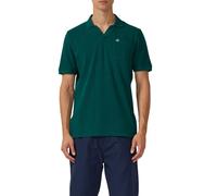 Poloshirt mit Struktur-Streifen und offenem Kragen XXL grün 2169414.7953.XXL