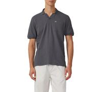 s.Oliver Poloshirt mit Struktur-Streifen und offenem Kragen schiefergrau XL