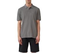 Poloshirt mit kleinem Labelpatch und Flammgarnstruktur XXL grau 2163494.9467.XXL