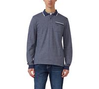s.Oliver Langarm-Polo mit Bündchen in Melange-Optik Blau XL 2172364.58W1.XL