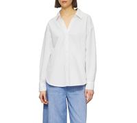 Popeline-Bluse im Relaxed Fit mit Schleife 40 weiß 2166924.0100.40